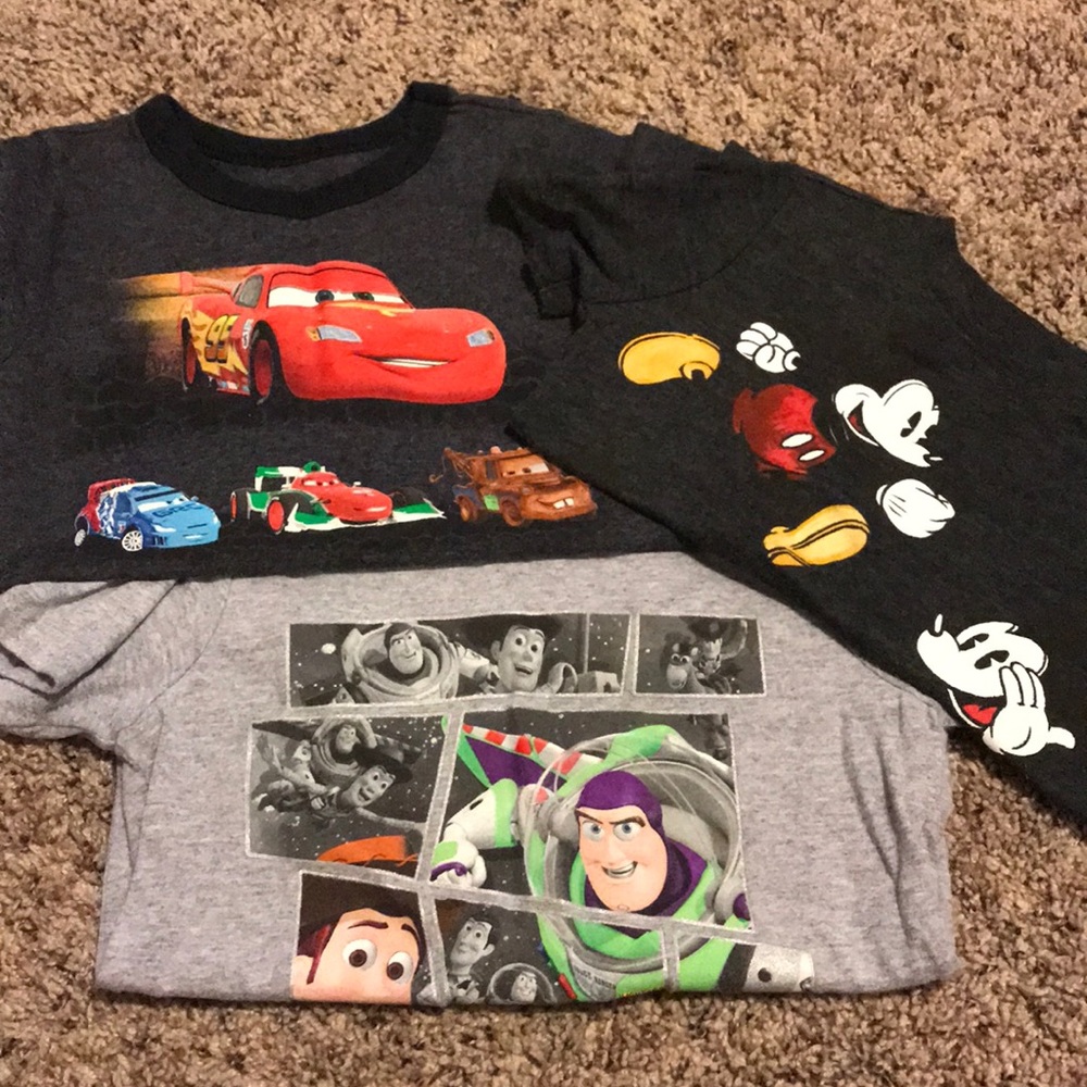 Disney toddler shirt bundle.